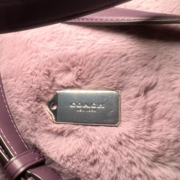 NWT Coach Jes Amethyst Crossbody Bag Dual Zip with Coach Charm - Picture 13 of 13